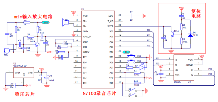 NR7100S語(yǔ)音芯片,錄音芯片,錄放模塊,錄音模塊